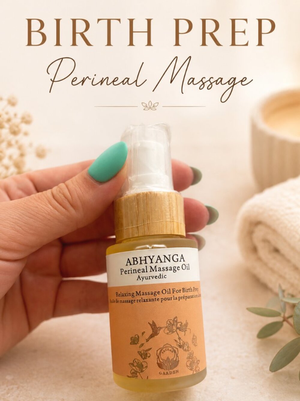 NEW Sealed Massage Oil for BIRTH PREP Perineal Massage Oil ABHYANGA